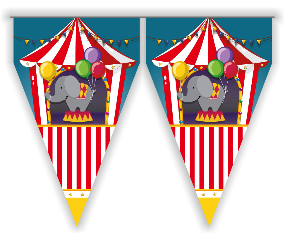 Fanion de cirque, 3 mètres