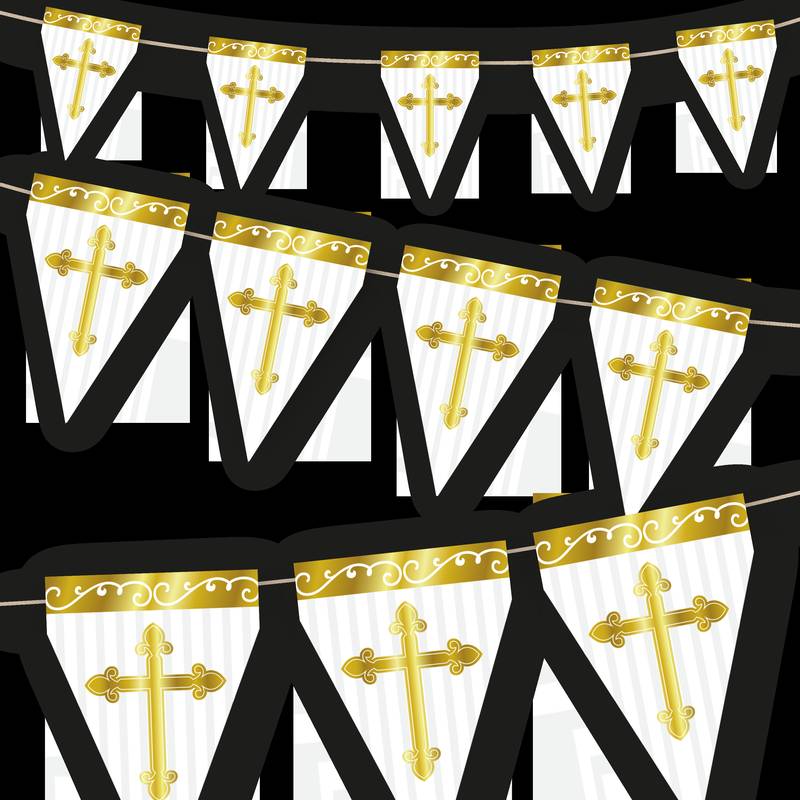 Fanion doré Divinity de 3 mètres