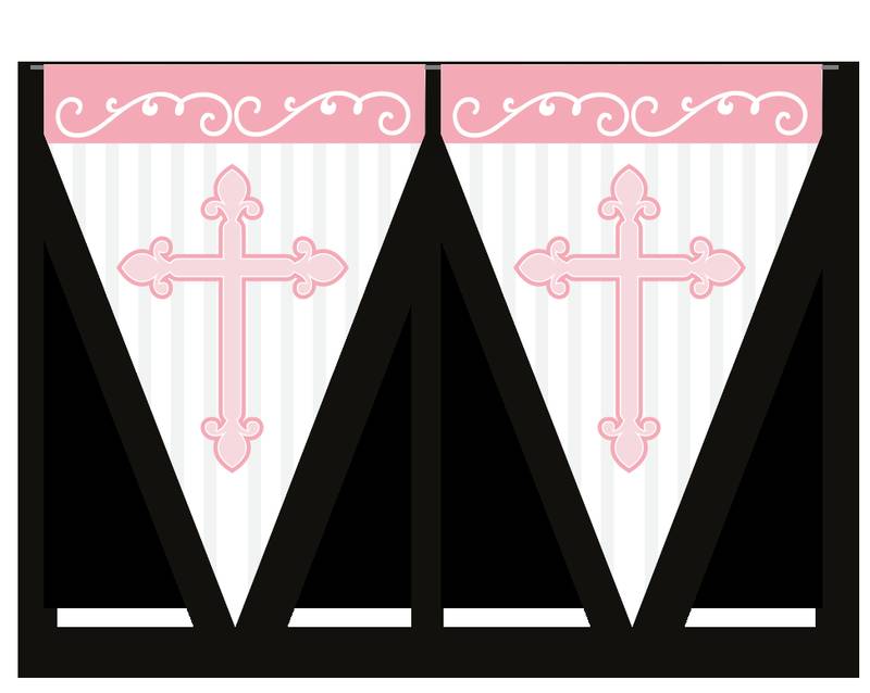 Fanion rose divin de 3 mètres
