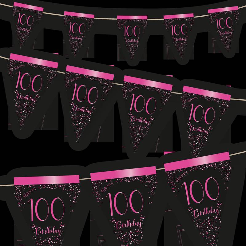 Fanion rose élégant 100