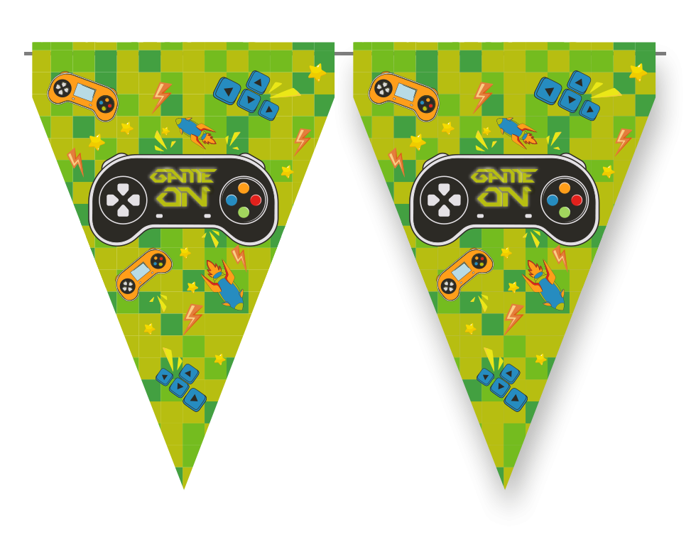 Fanion GAMING PARTY de 3 mètres