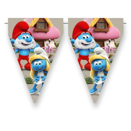 Fanion Schtroumpfs 3 m