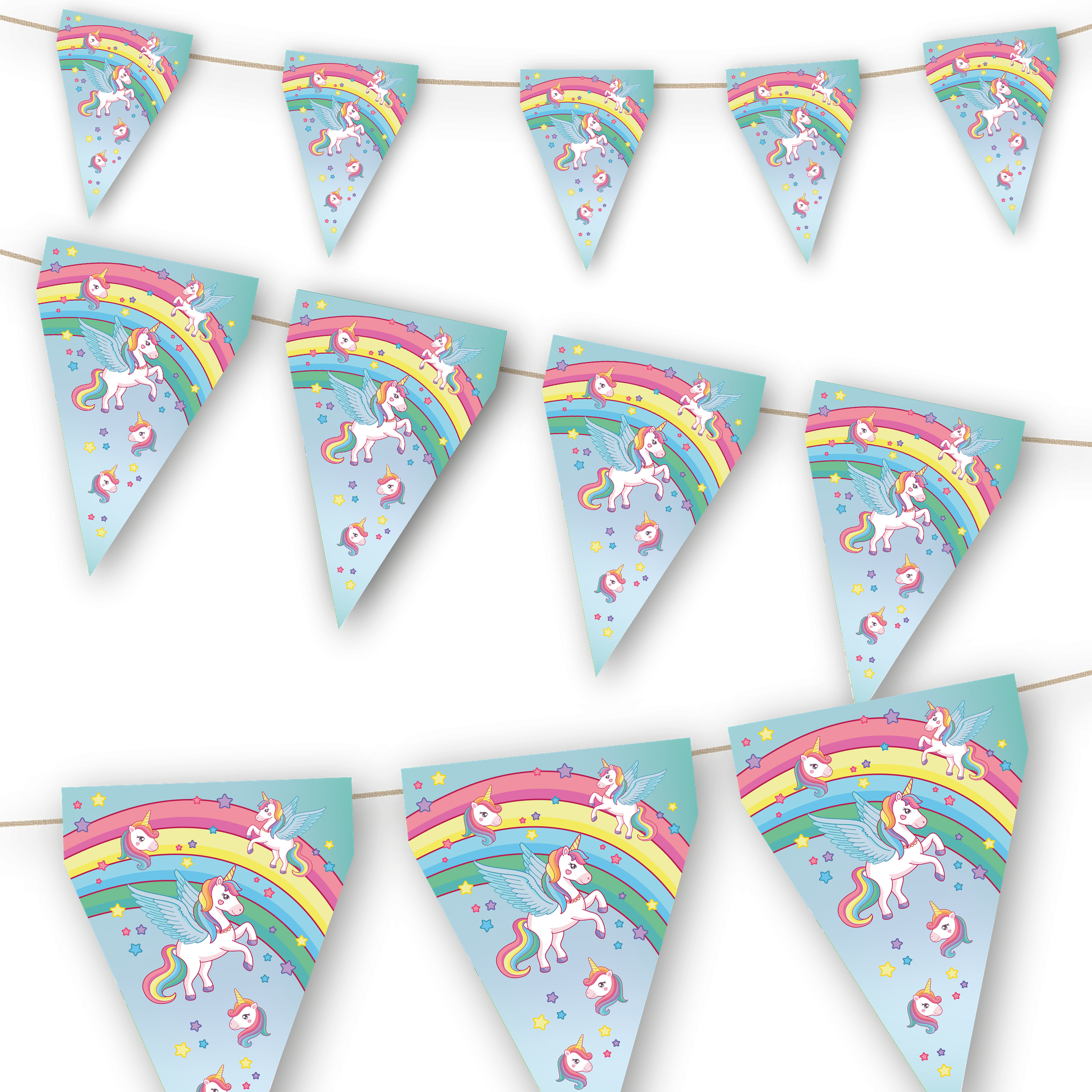 Fanion Licorne Magique de 3 mètres