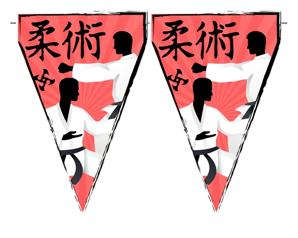 Fanion de karaté 3 m