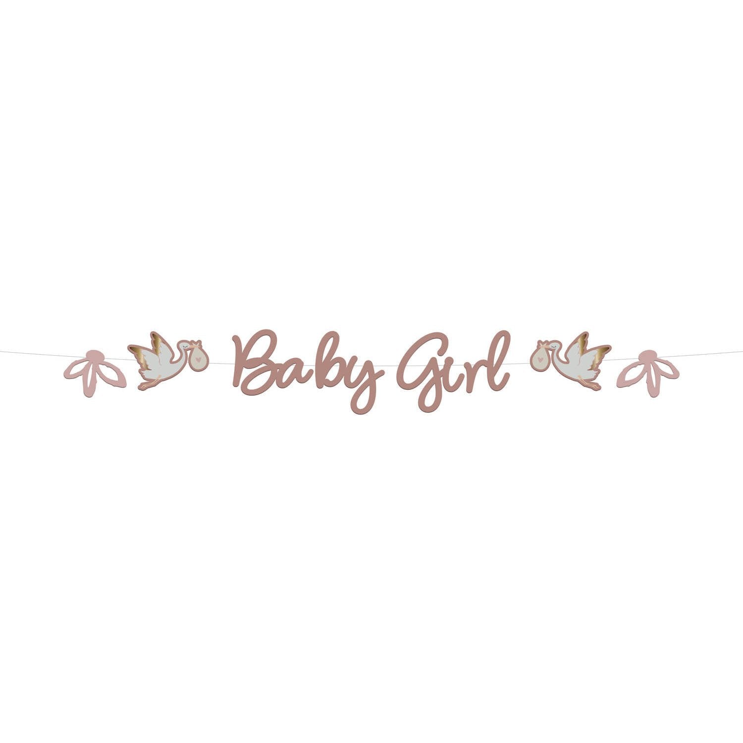 Bannière « Bébé fille » 2 m