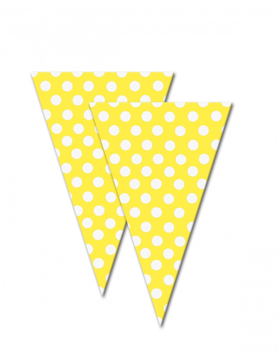 50 sacs jaunes à pois