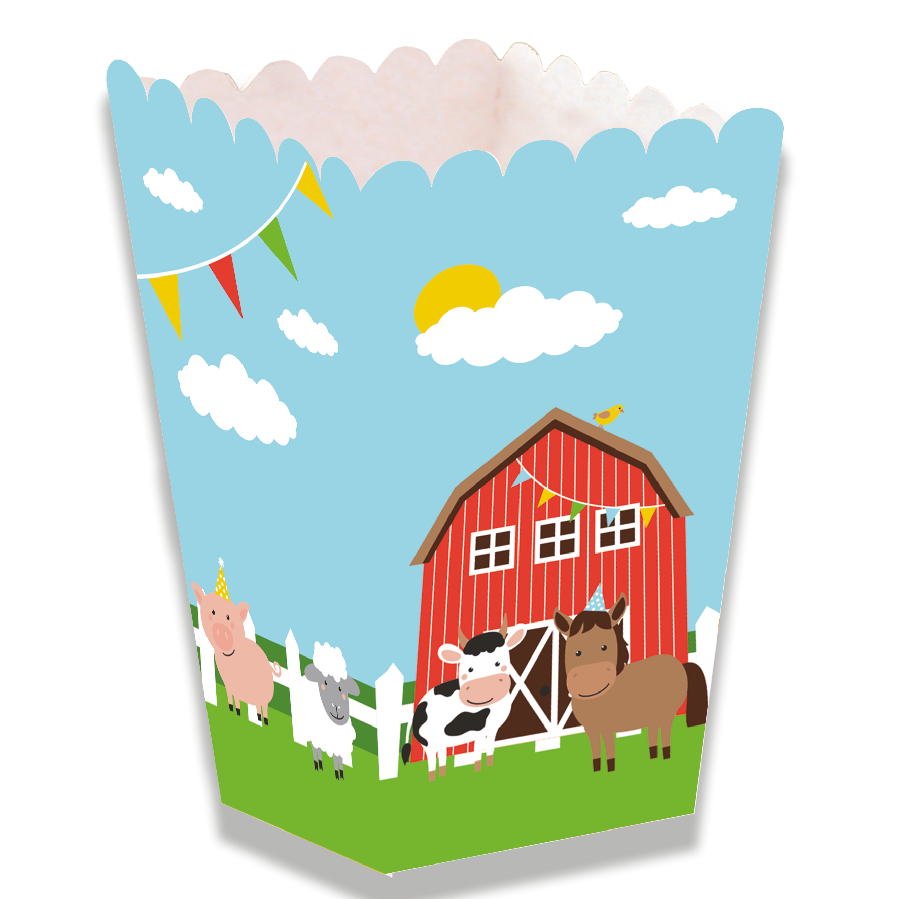 Animaux de la ferme - Boîte haute 5 x 5 x 12 cm