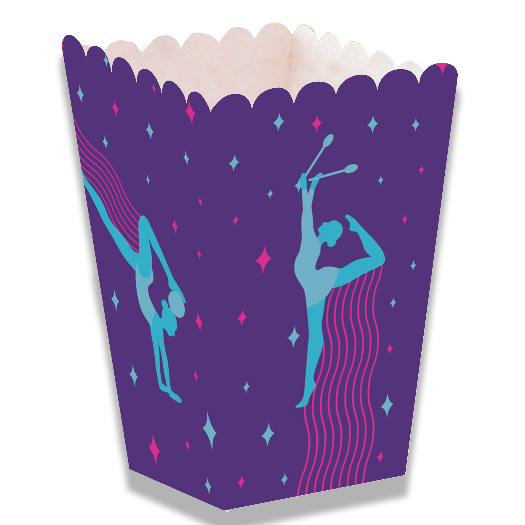 BOÎTE HAUTE DE GYMNASTIQUE POUR FÊTE 5 x 5 x 12 cm