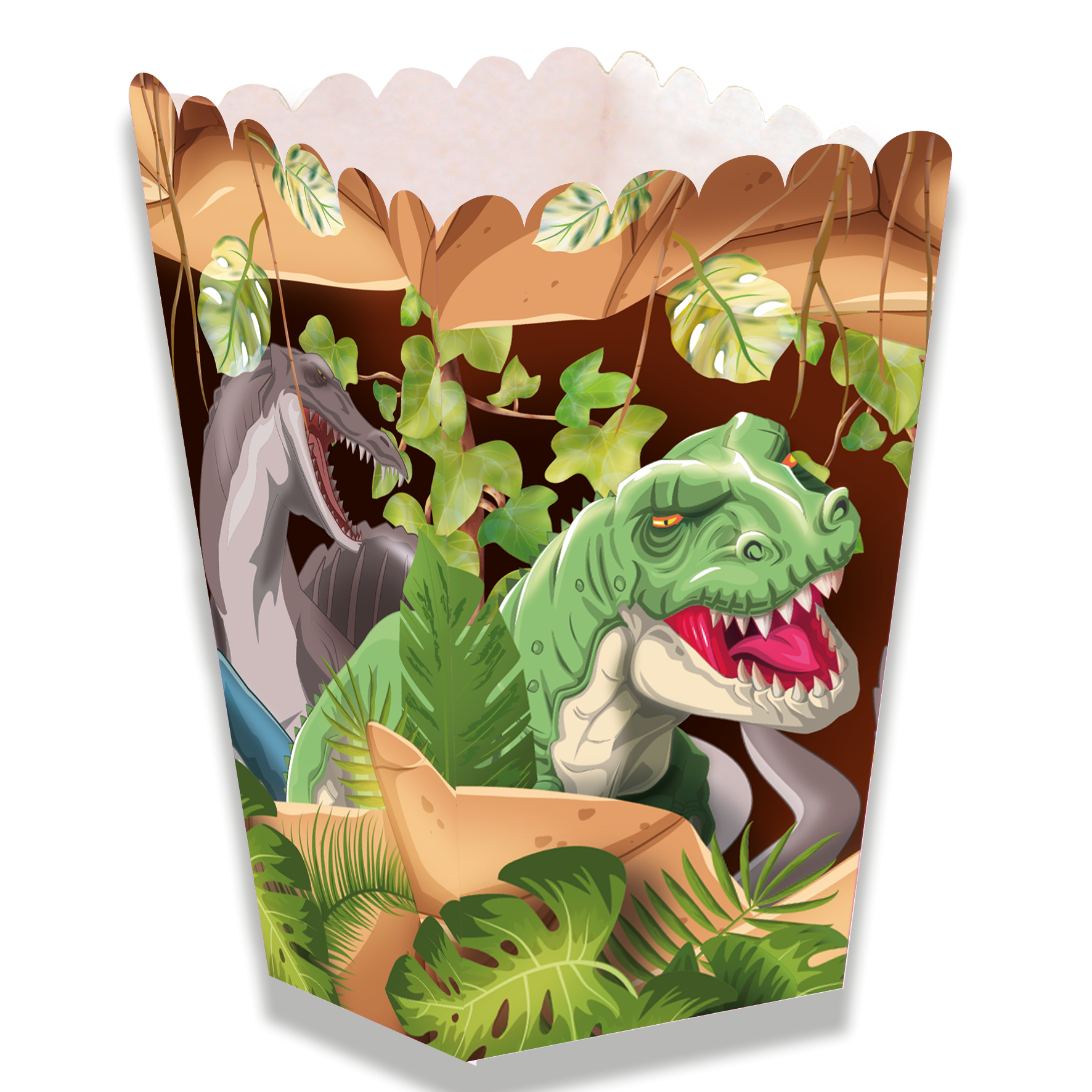 Boîte dinosaure jurassique haute 5 x 5 x 12 cm