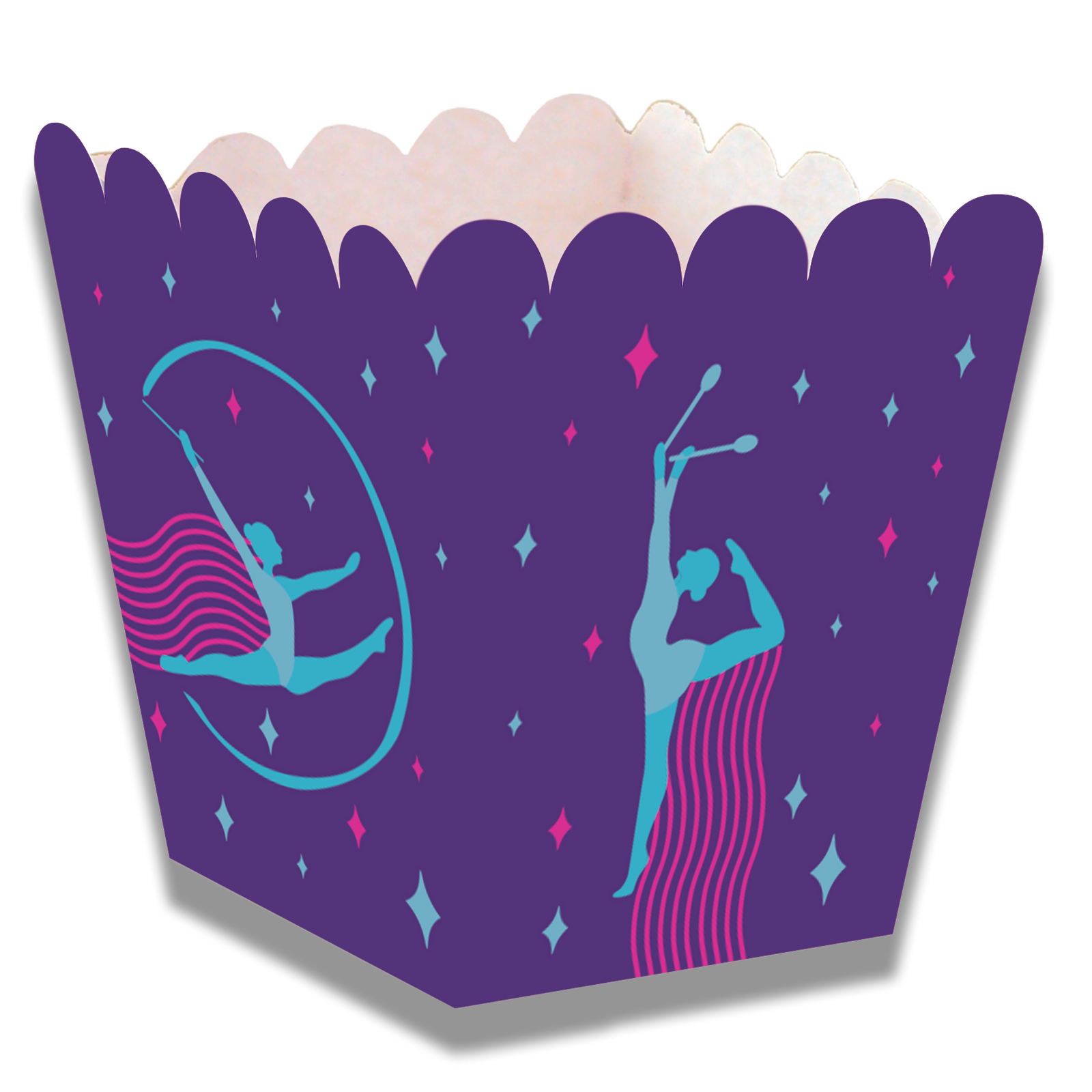 BOÎTE BASSE POUR FÊTE DE GYMNASTIQUE 5 x 5 x 7 cm