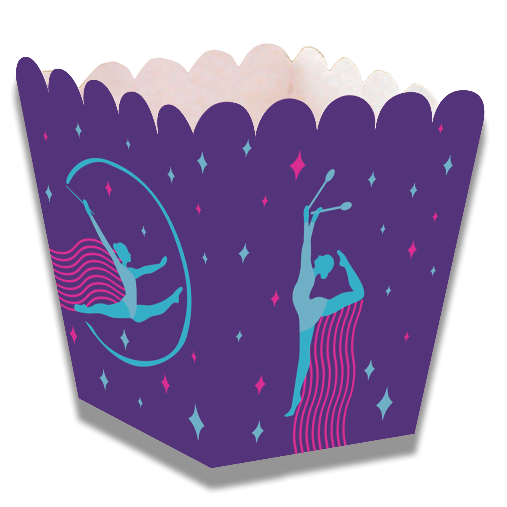 BOÎTE BASSE POUR FÊTE DE GYMNASTIQUE 5 x 5 x 7 cm