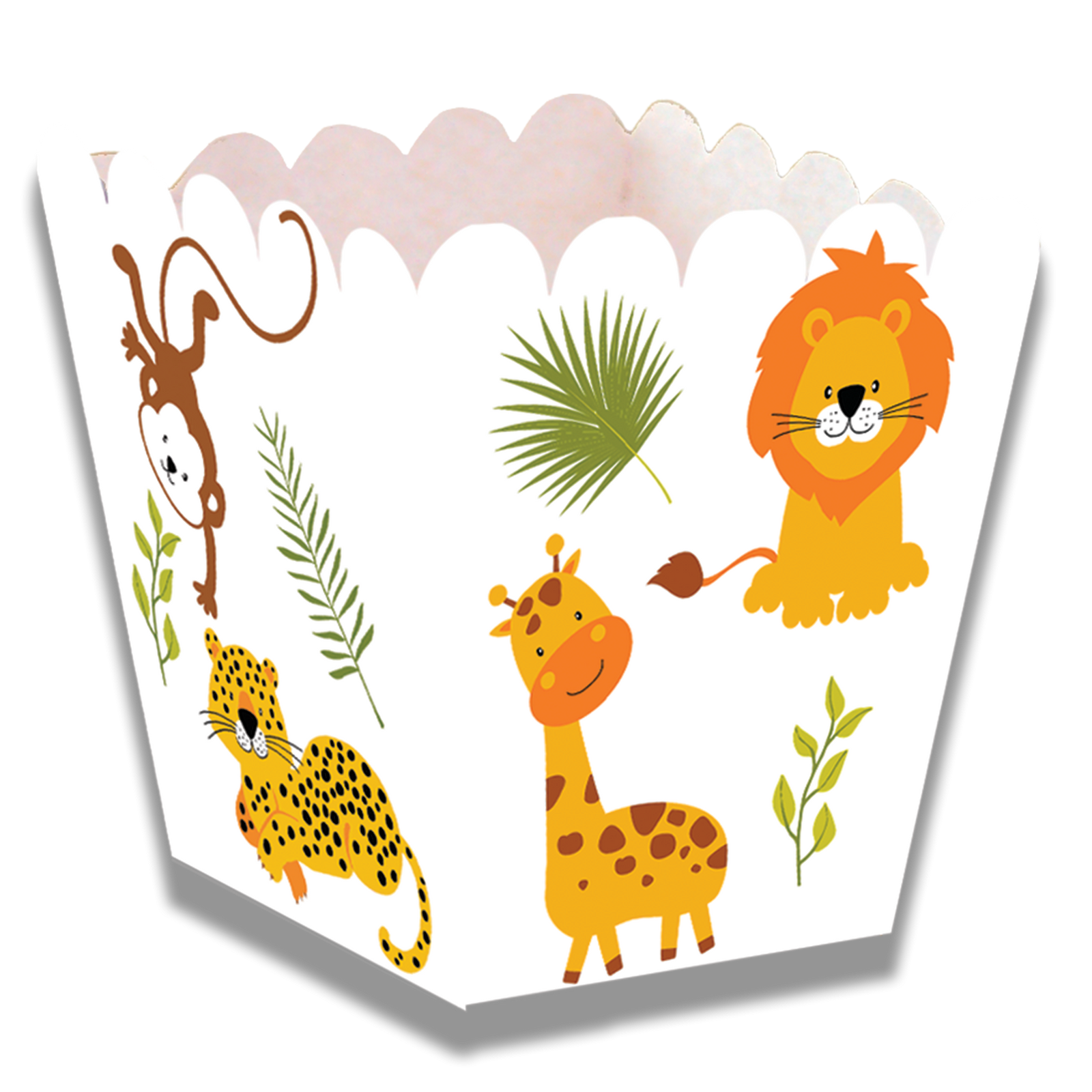 Boîte basse Animaux de la jungle 5 x 5 x 7 cm