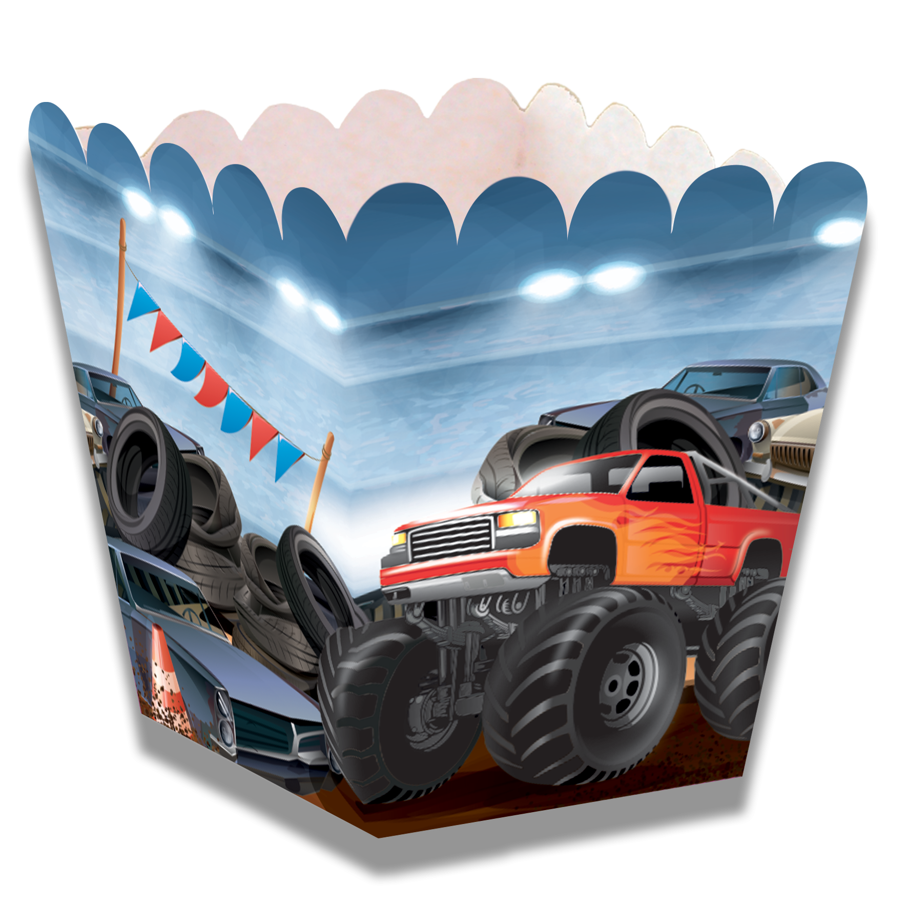 MONSTER TRUCK BOÎTE BASSE 5 x 5 x 7 cm