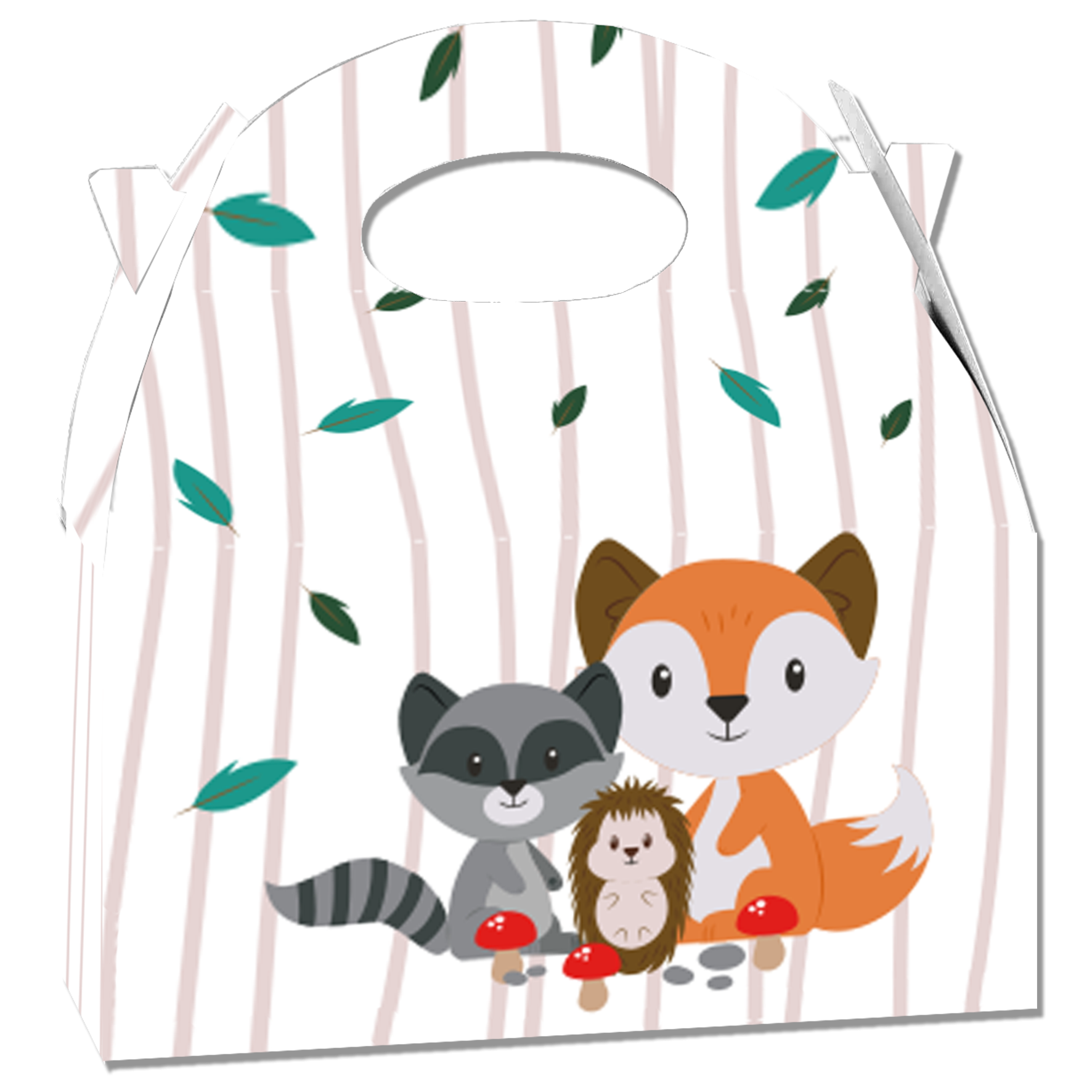 BOÎTE ANIMAUX DE LA FORÊT 20 x 16 x 11 cm