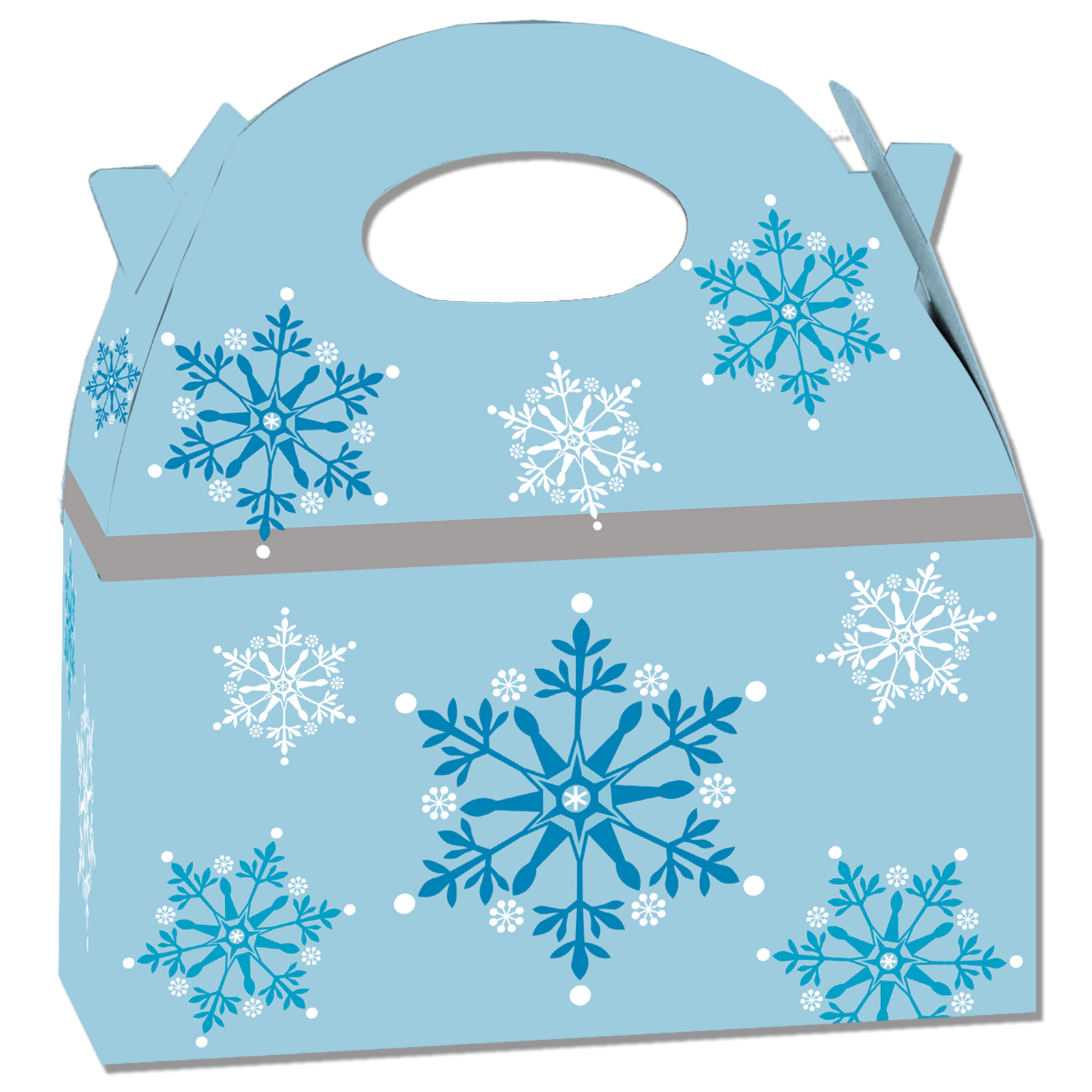 BOÎTE FLOCONS DE NEIGE 20 x 16 x 11 cm