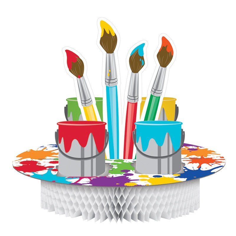 CENTRE DE TABLE POUR UNE FÊTE ARTISTIQUE