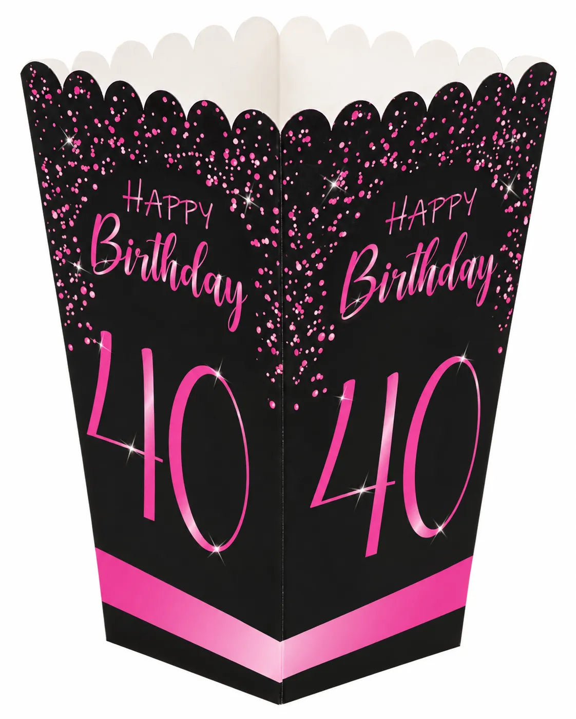 Caixinha Alta Elegant Pink 40 anos