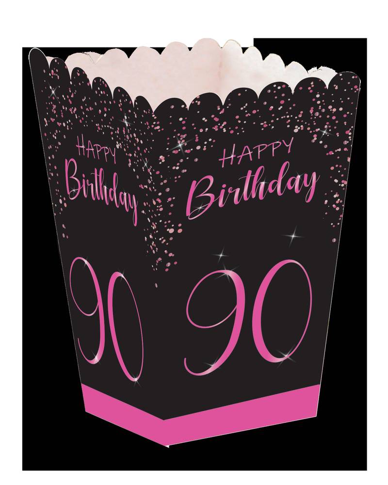 Boîte haute rose élégante 90