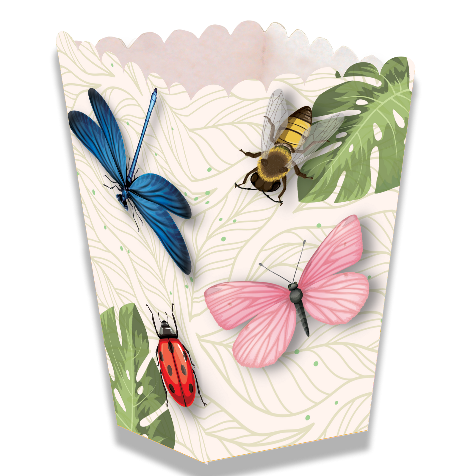 Scatola alta per feste di insetti 5 x 5 x 12 cm