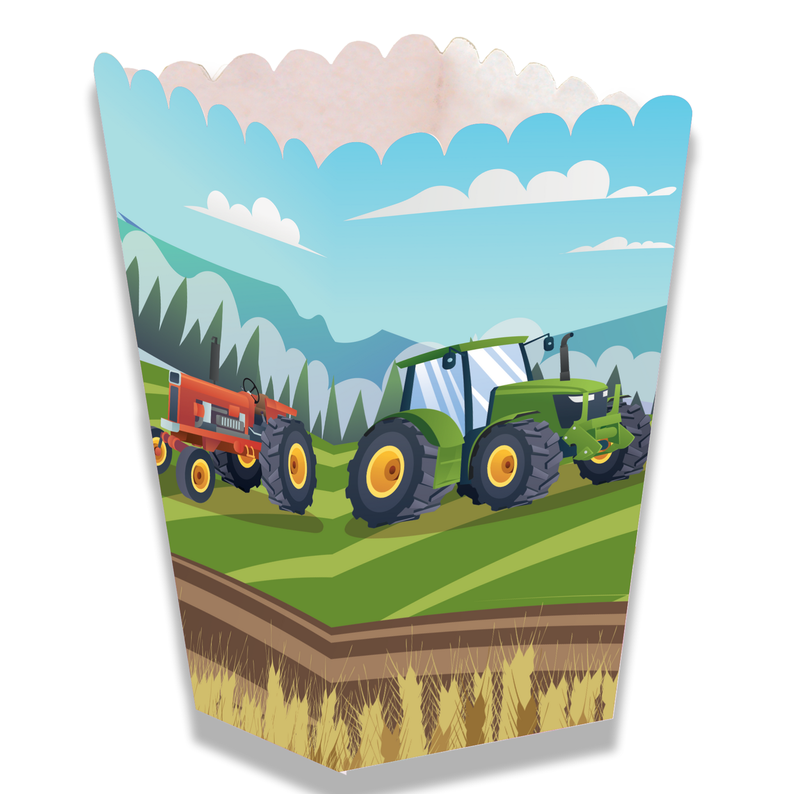 Caisse haute pour tracteur 5 x 5 x 12 cm