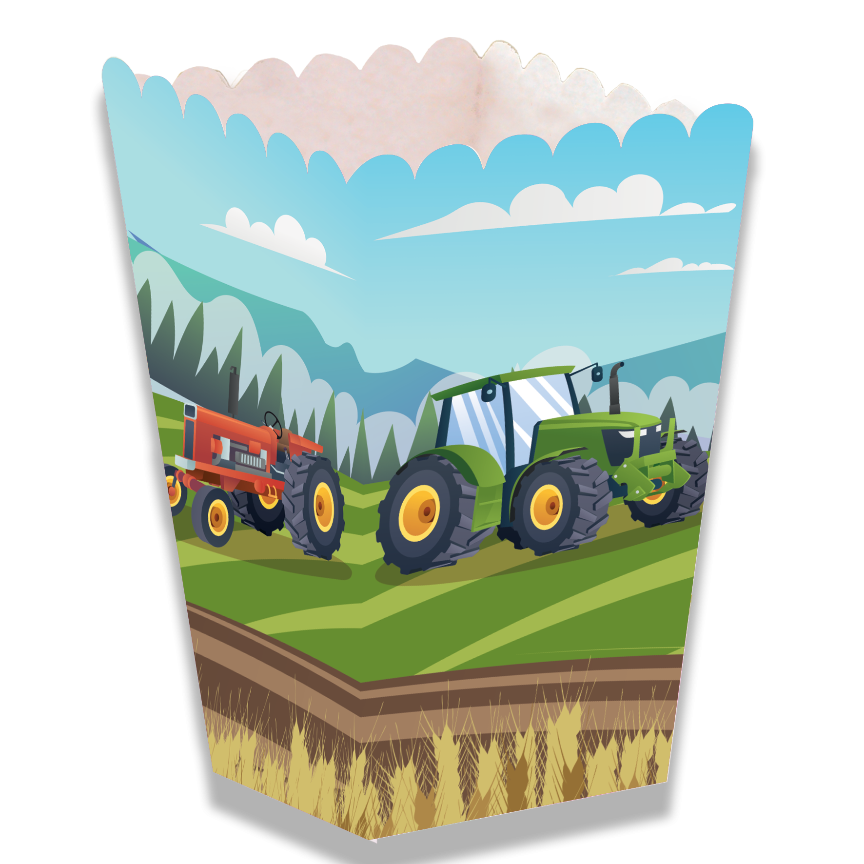 Caisse haute pour tracteur 5 x 5 x 12 cm