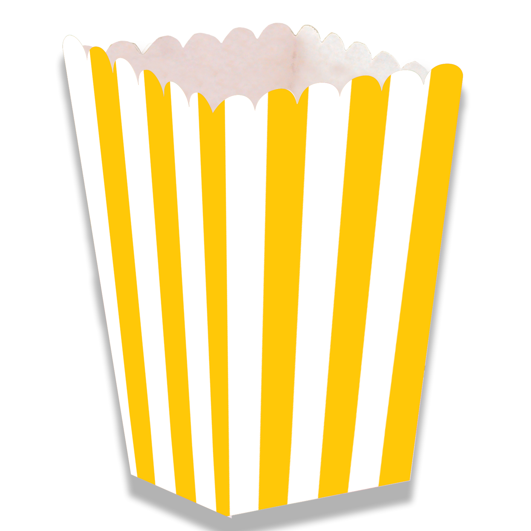 Boîte jaune haute 5 x 5 x 12 cm