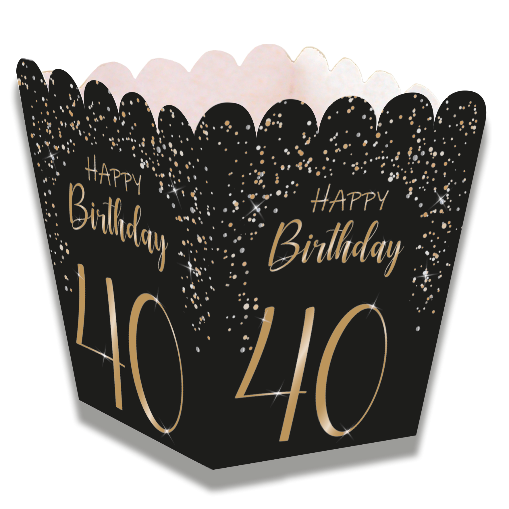 Boîte basse noire élégante 40 ans