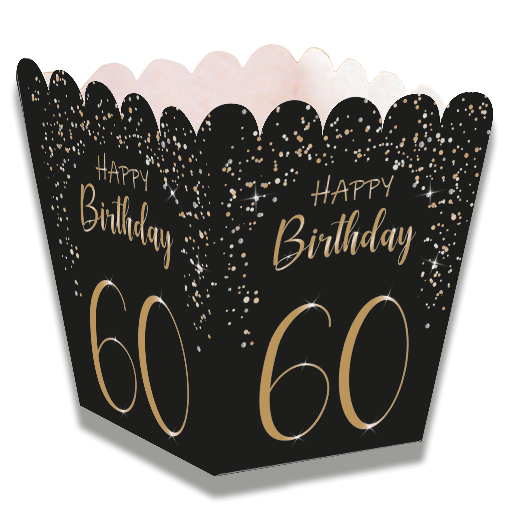 Boîte basse noire élégante 60 ans