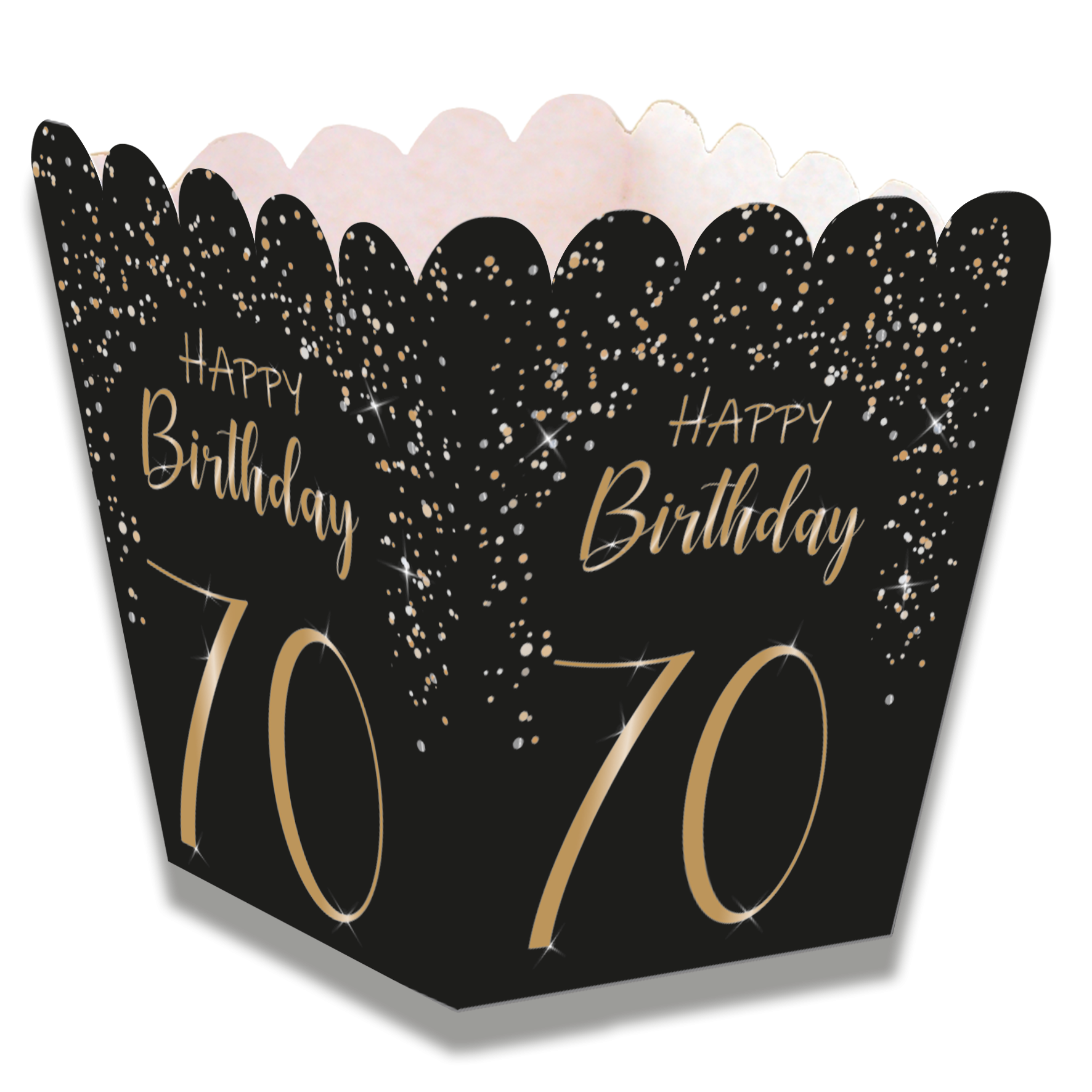 Boîte basse noire élégante 70 ans