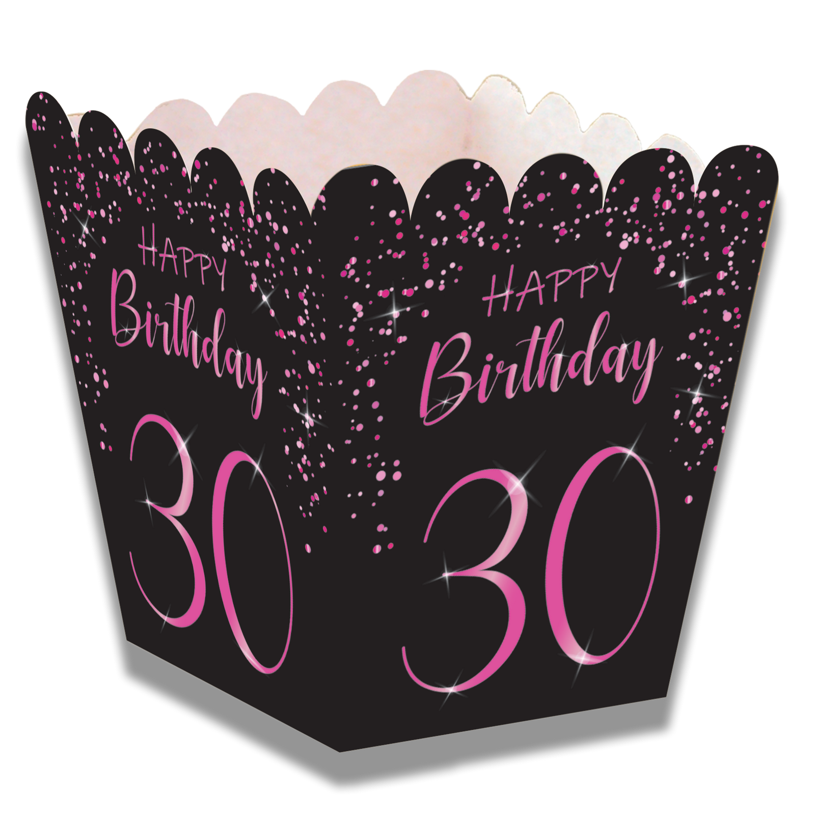 Boîte basse rose élégante 30e anniversaire 7 x 5 x 5 cm