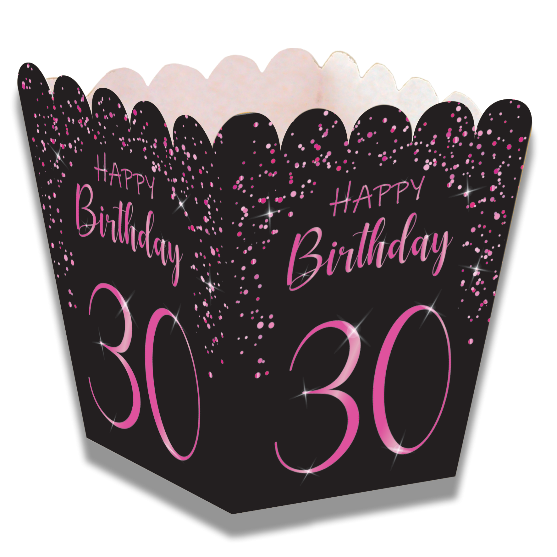 Boîte basse rose élégante 30e anniversaire 7 x 5 x 5 cm