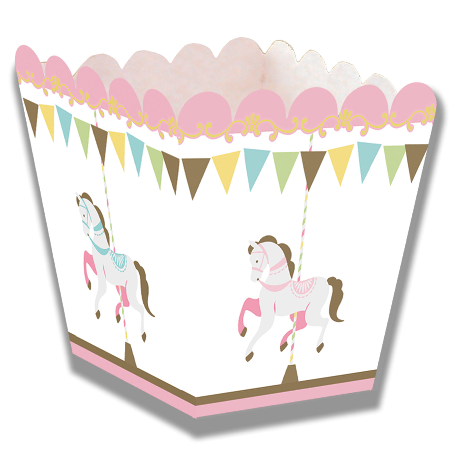 Boîte carrousel basse 5 x 5 x 7 cm