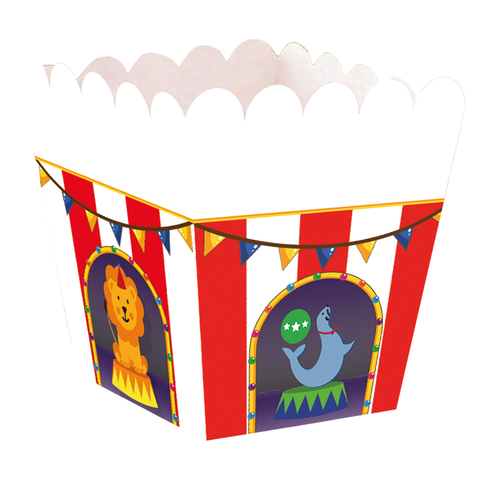 Piccola scatola da circo 5 x 5 x 7 cm