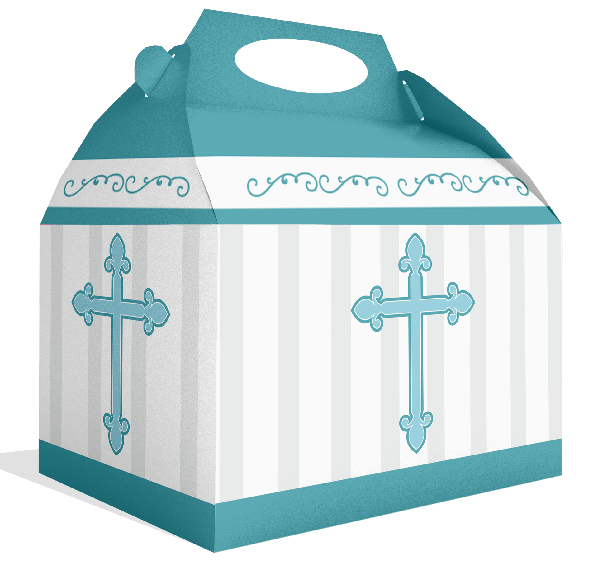 Boîte bleue Divinity 20 x 16 x 11 cm