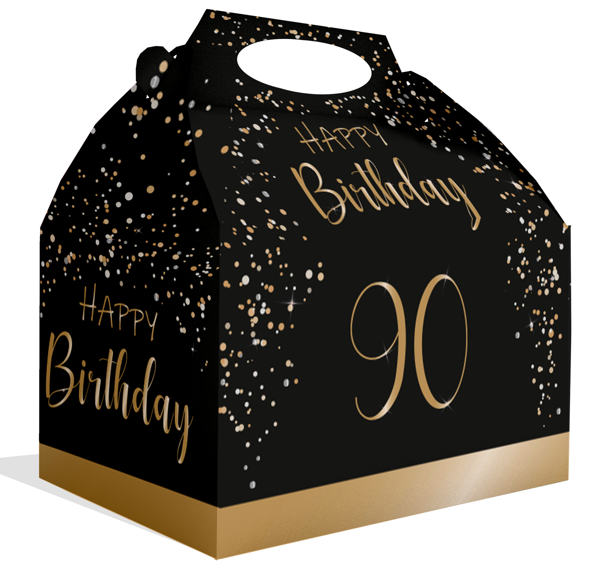 Coffret noir élégant pour le 90e anniversaire