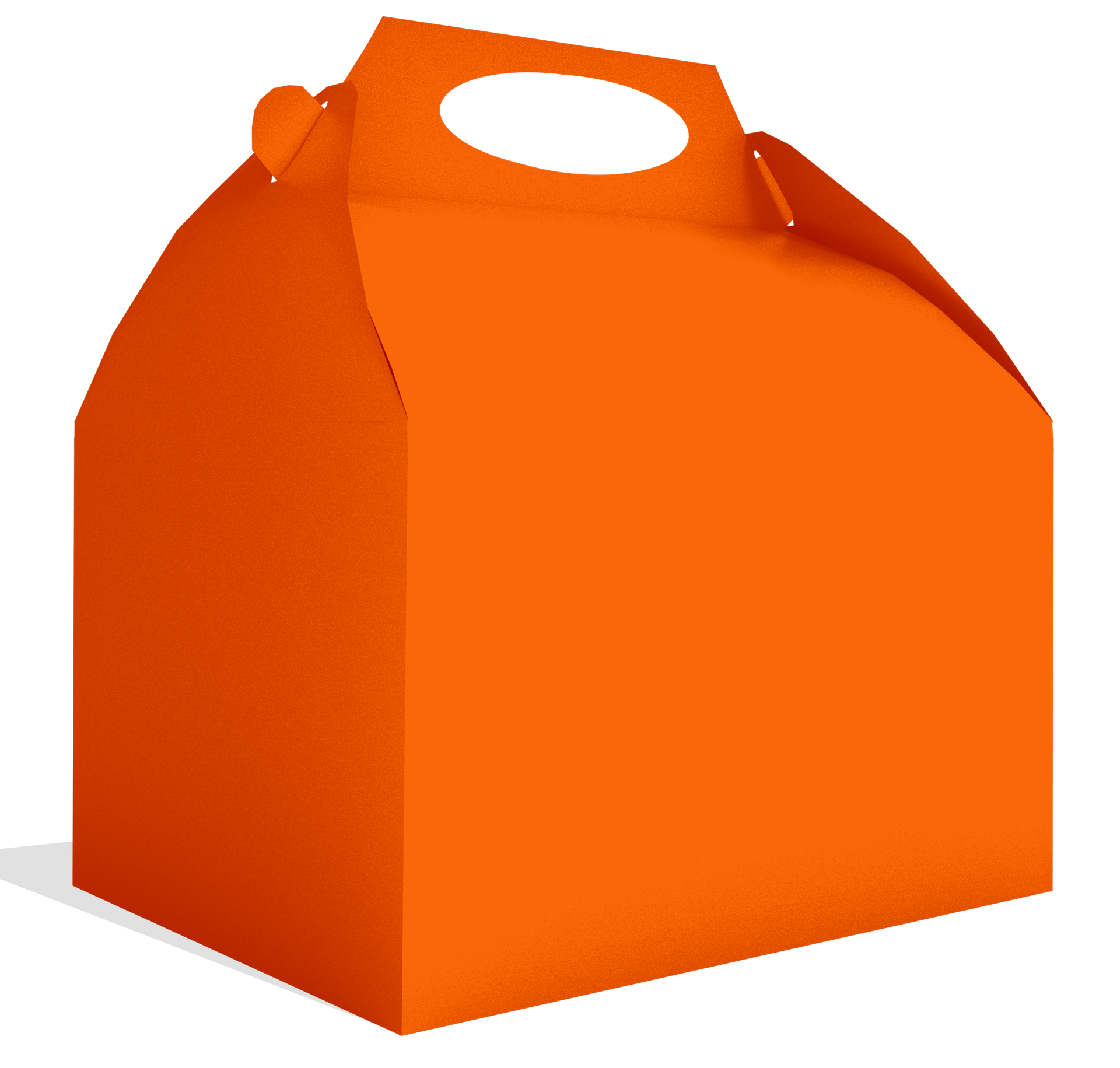 Boîte orange 20 x 16 x 11 cm