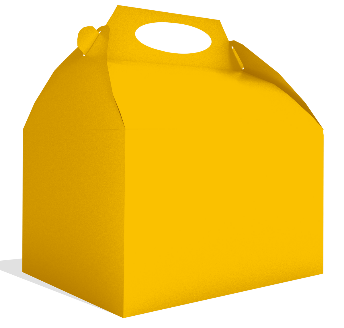 Boîte jaune 20 x 16 x 11 cm