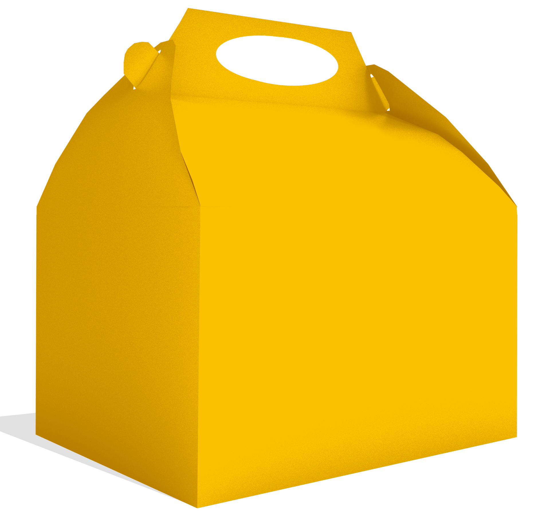 Boîte jaune 20 x 16 x 11 cm