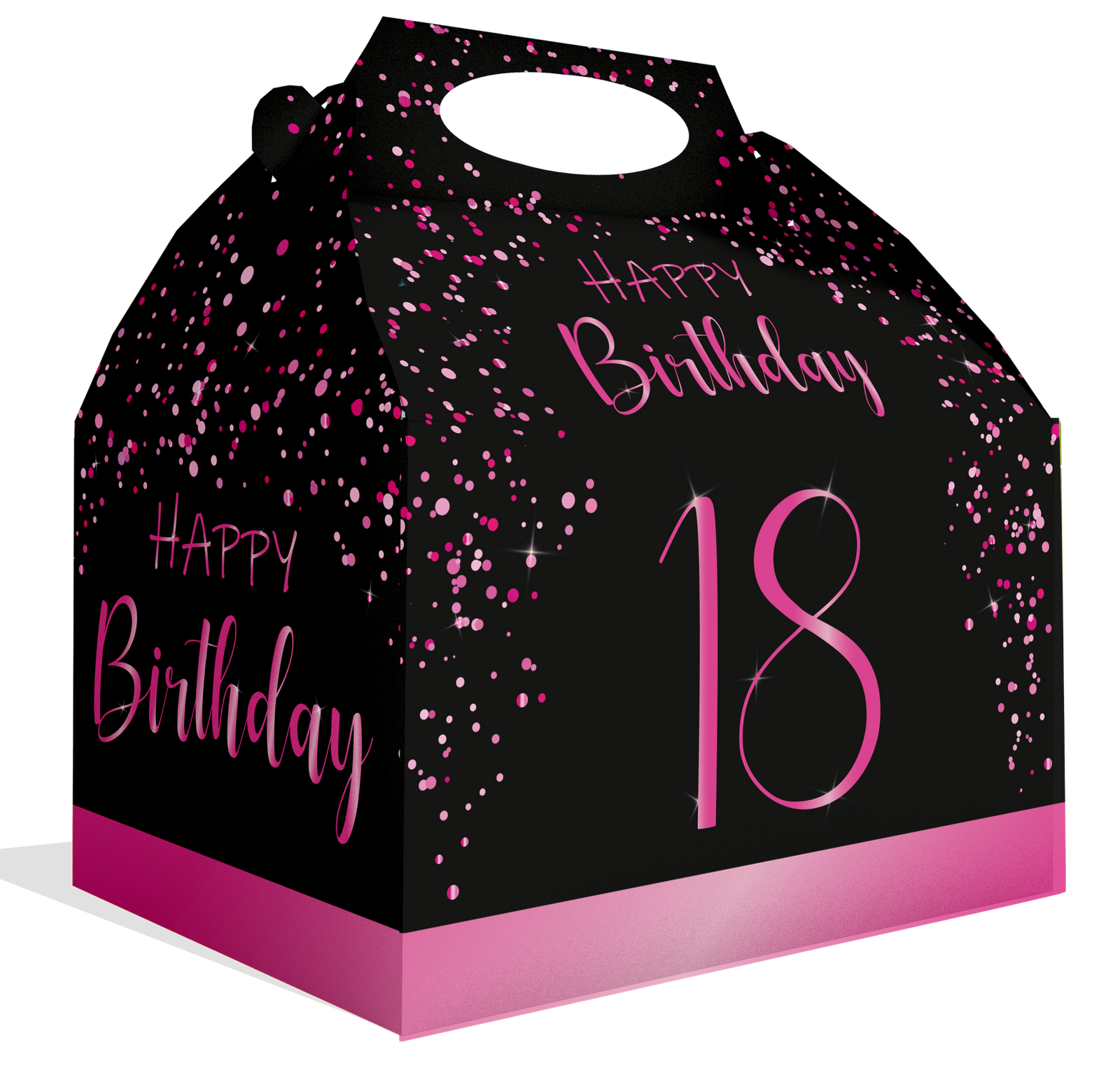Boîtes roses élégantes pour un 18e anniversaire 20 x 16 x 11 cm