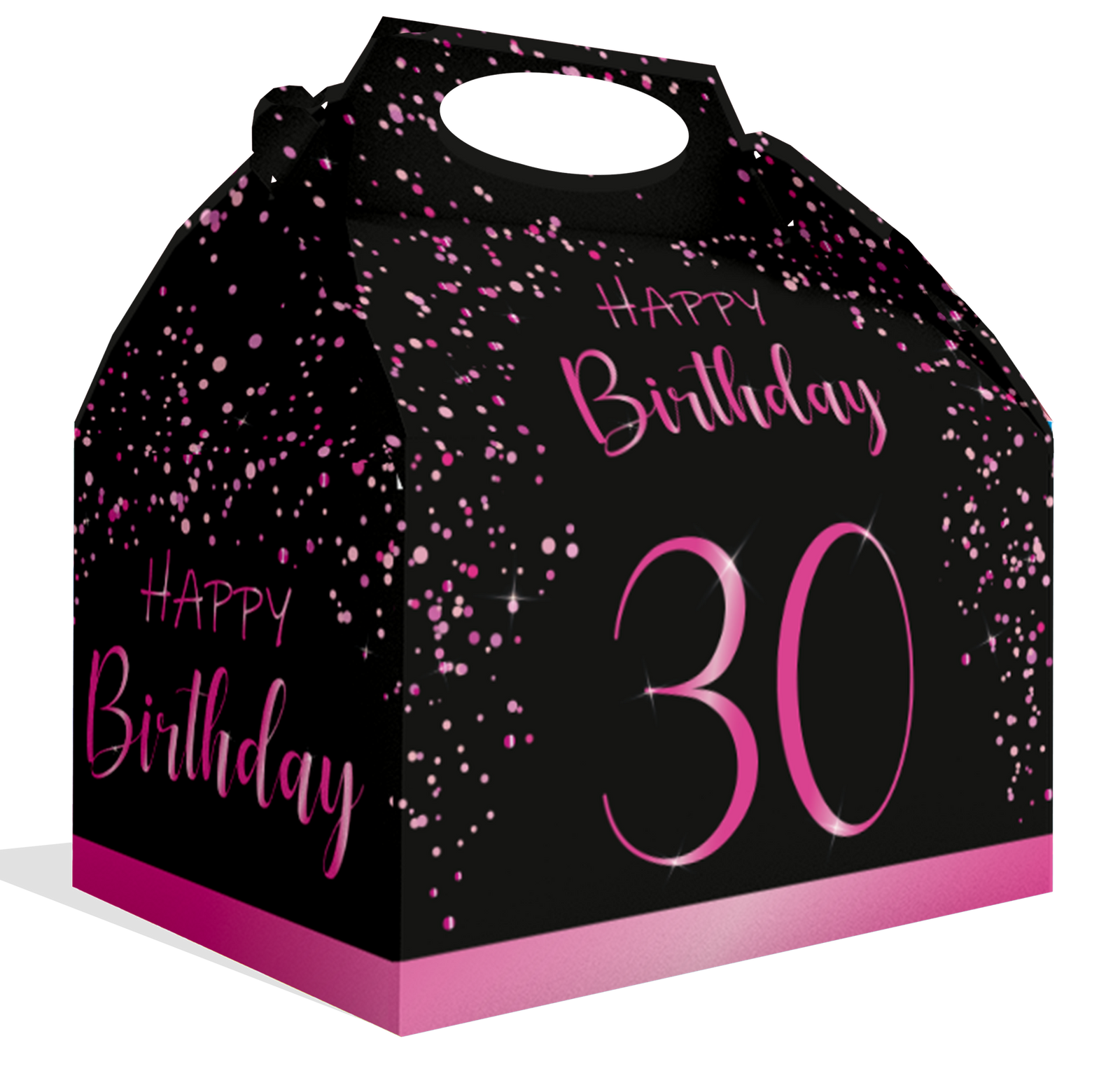 Coffret rose élégant pour le 30e anniversaire 20 x 16 x 11 cm