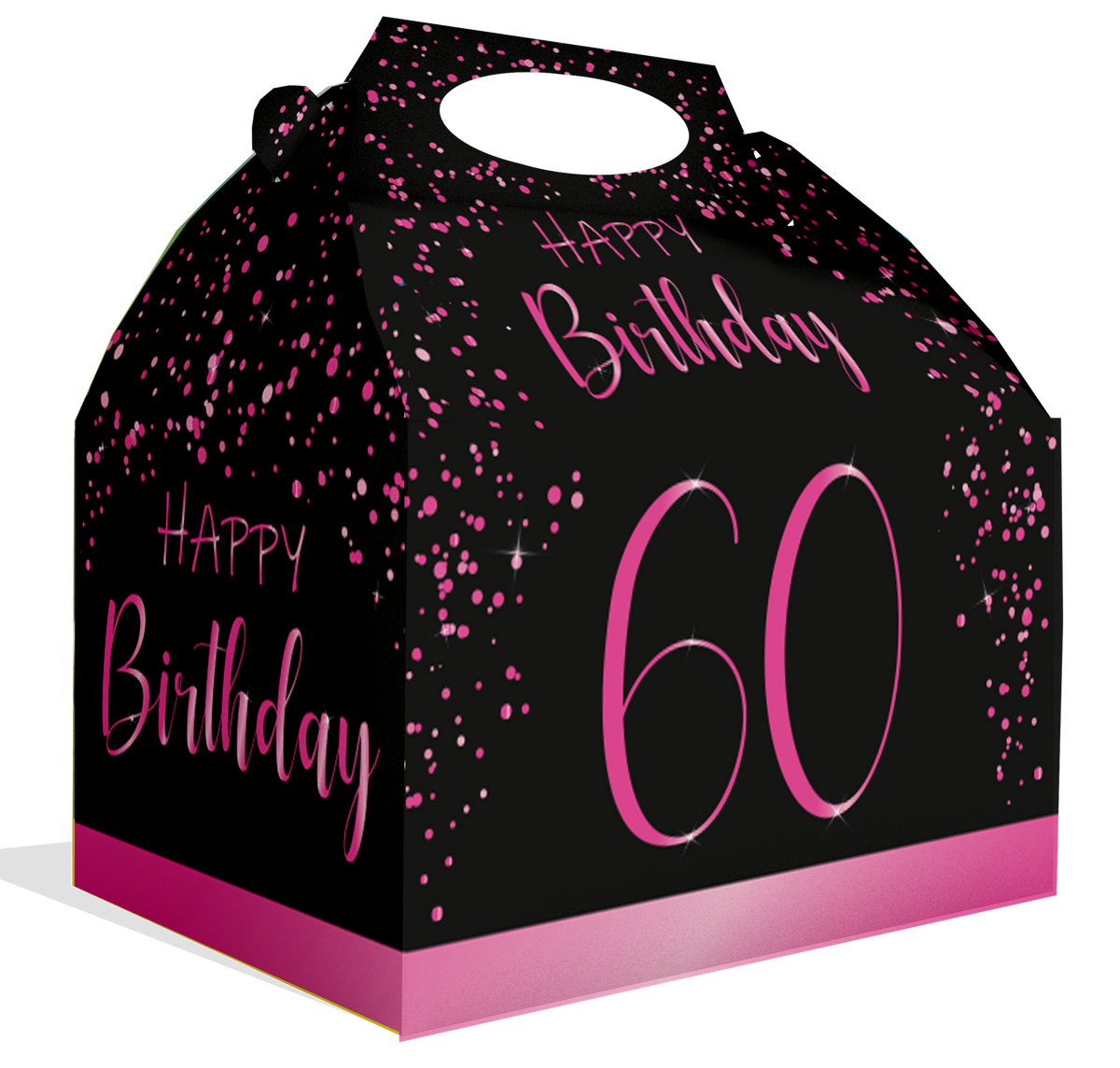 Coffret rose élégant pour le 60e anniversaire