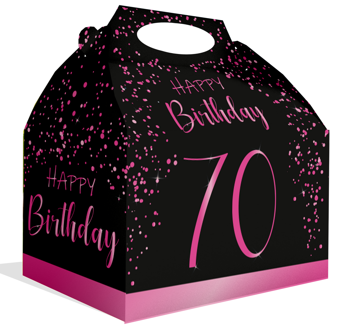 Coffret rose élégant pour le 70e anniversaire