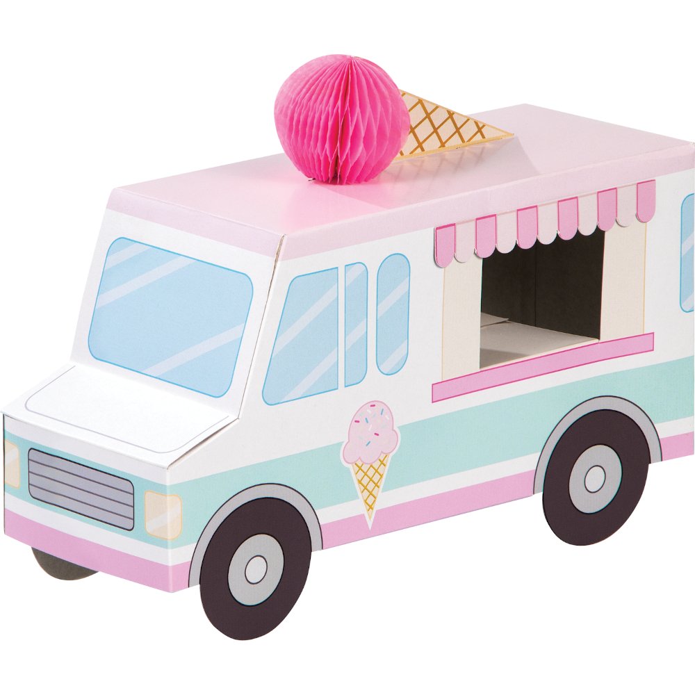 Centrotavola per feste con gelato in 3D