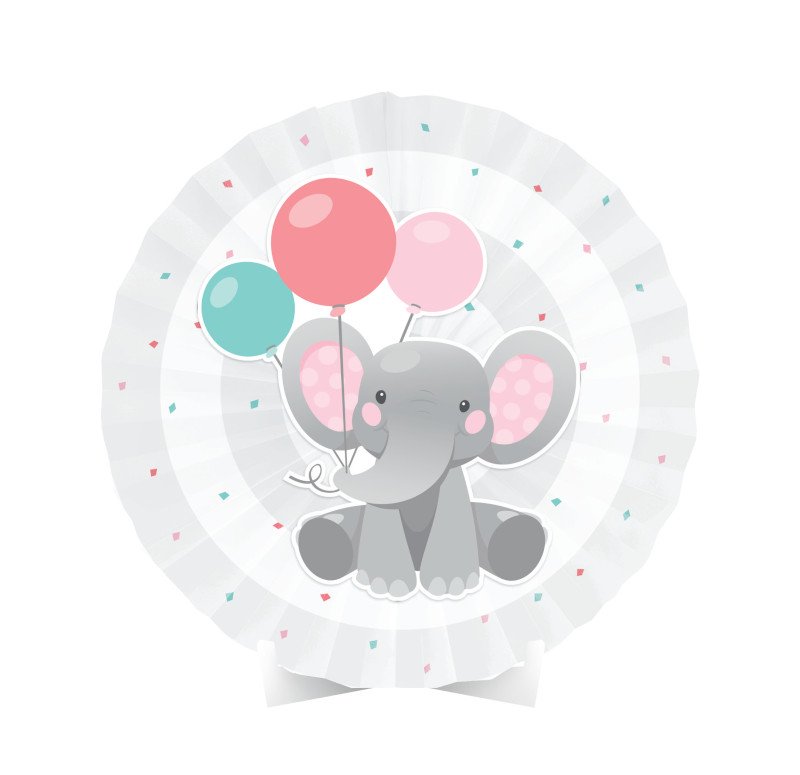 Centre de table ÉLÉPHANT ROSE