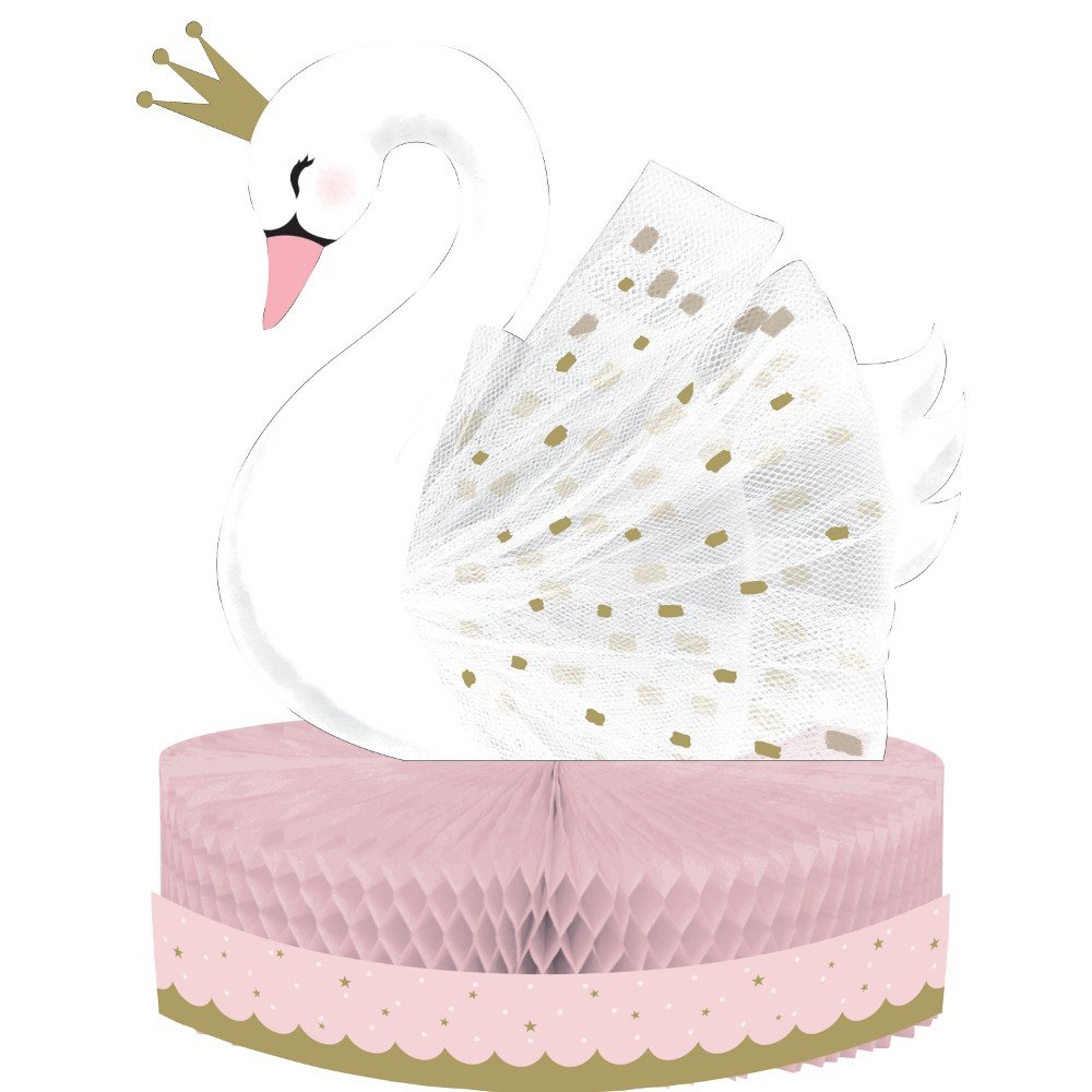 Centrotavola elegante per la festa del cigno