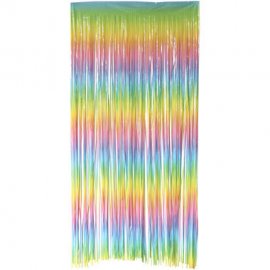 Rideau multicolore pastel 2 x 1 m