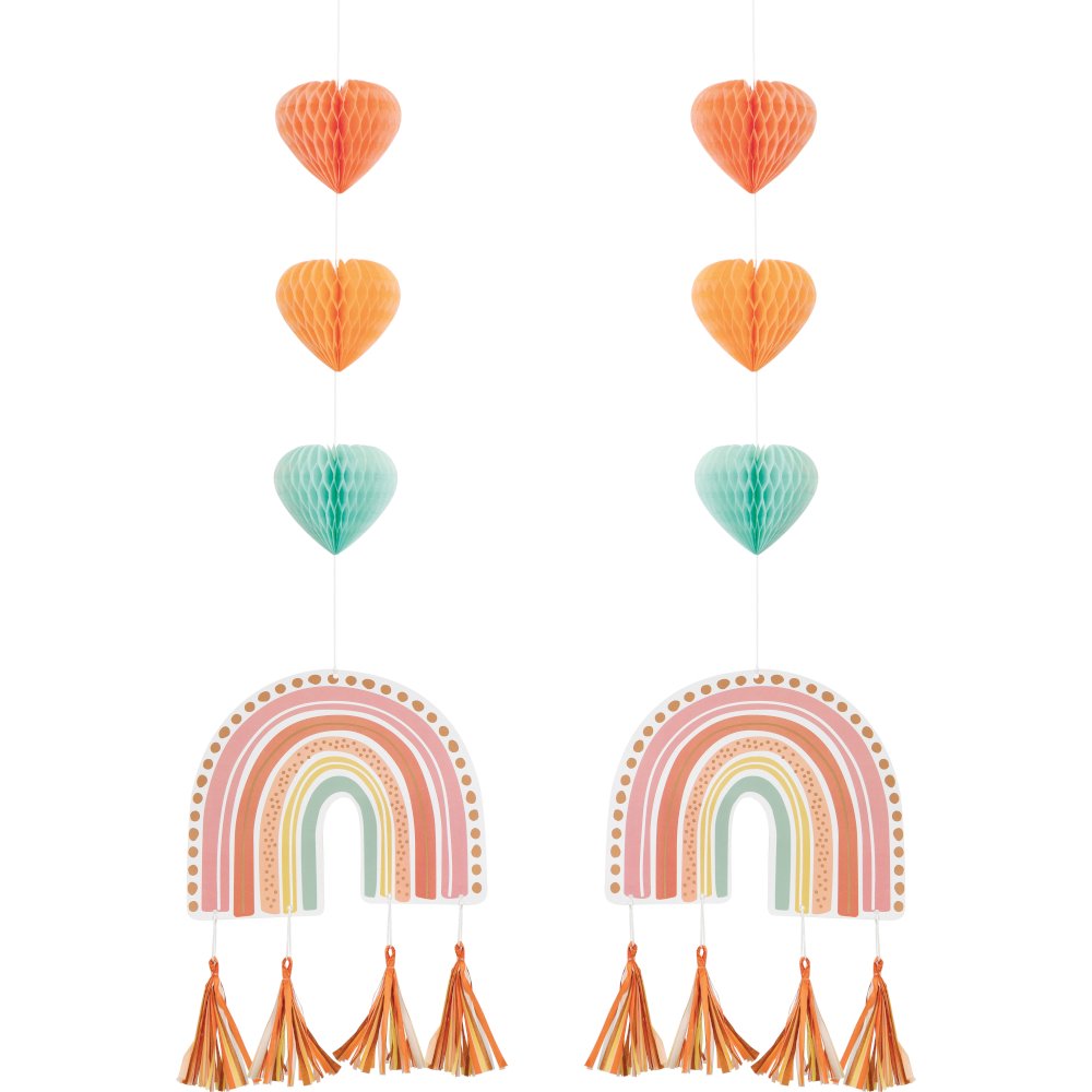 Decorazioni da appendere in stile arcobaleno boho