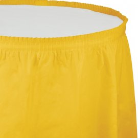 Nappe 426 x 74 cm, motif bus scolaire jaune