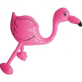 Flamant rose gonflable 60 cm