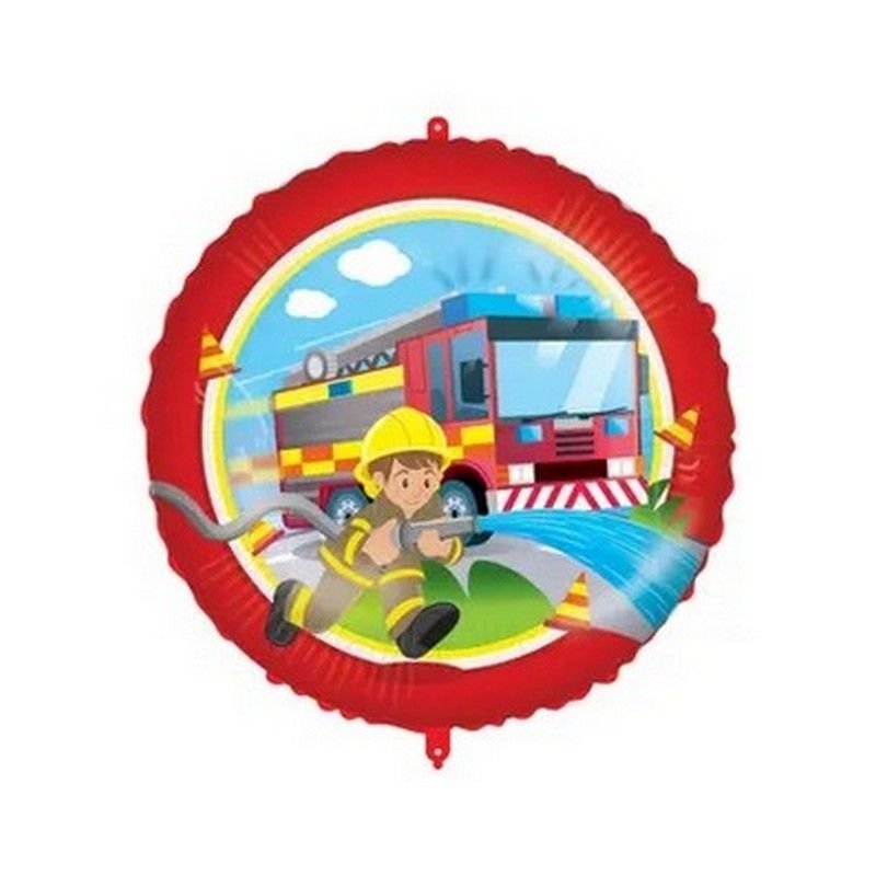 BALLON EN ALUMINIUM 46 CM POMPIERS